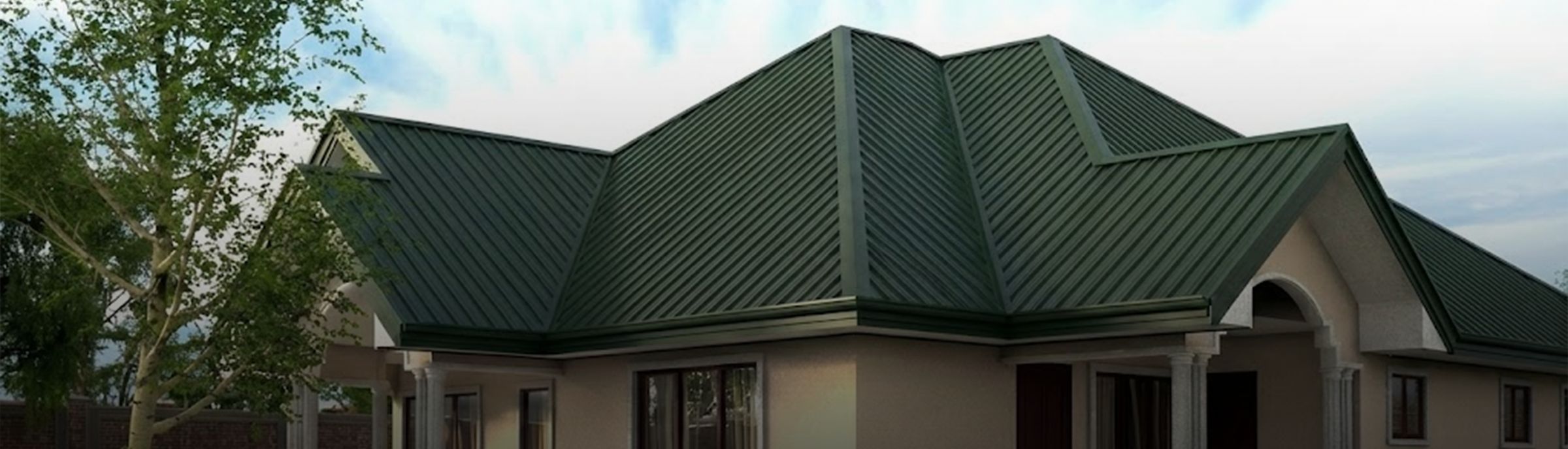 Dragon IT4 roofing sheets on a building