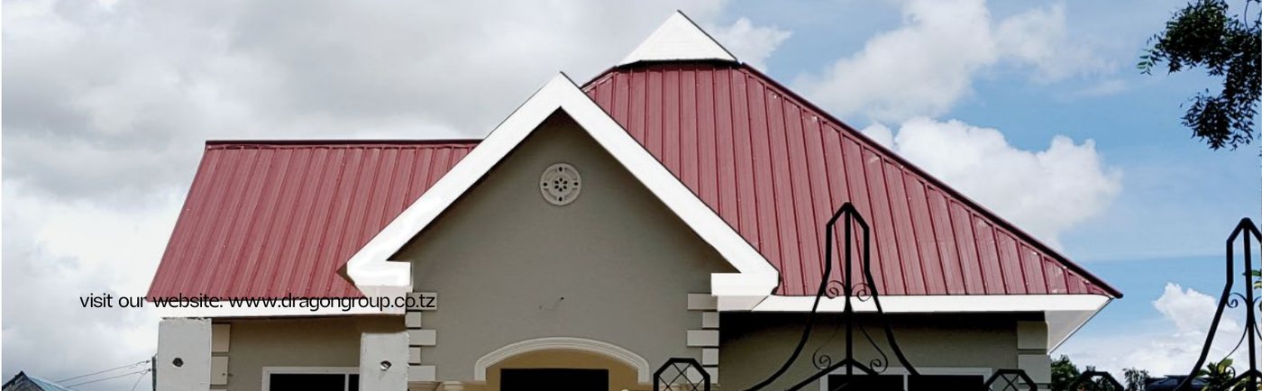 House roofed with Dragon IT4 roofing sheets