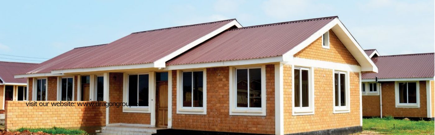 House roofed with Dragon IT5 roofing sheets