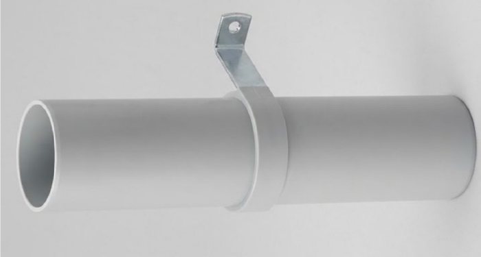Dragon 90 mm white PVC pipe with clip